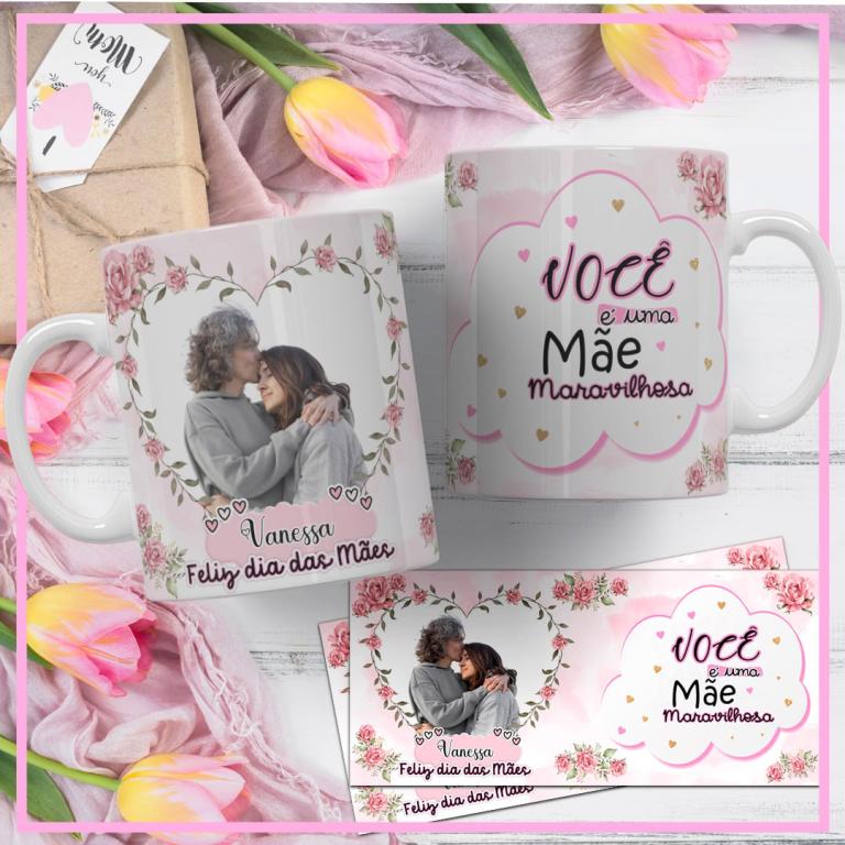 CANECA FOTO/FRASE DIA DAS MÃES