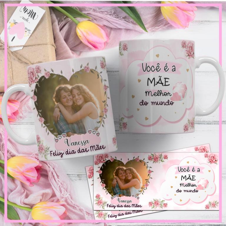 CANECA FOTO/FRASE DIA DAS MÃES