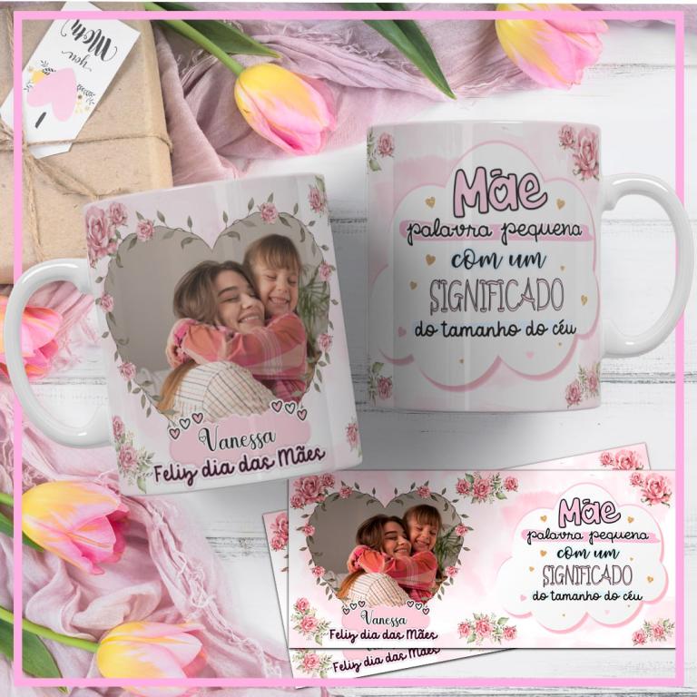 CANECA FOTO/FRASE MÃES