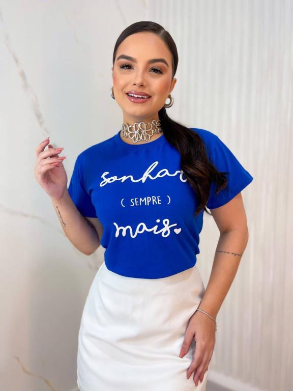 T-SHIRT SONHAR AZUL
