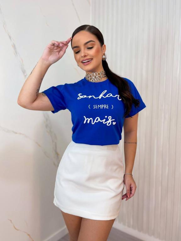 T-SHIRT SONHAR AZUL