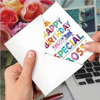 CARTAO DE ANIVERSARIO + ENVELOPE