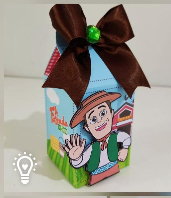 CX MILK FAZENDINHA EM CAMADAS +LAÇO