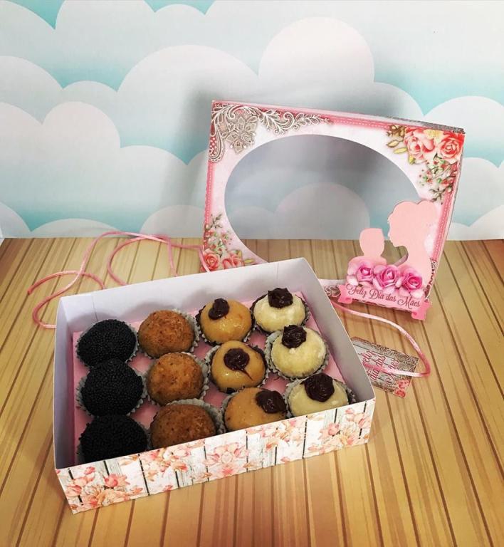CX P/ BRIGADEIROS TAMANHO G TAMPA ACETATO