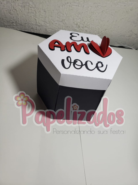 CX EXPLOSAO FOTOS E FRASES TE AMO EM RELEVO