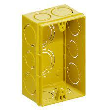 CAIXA LUZ 4X2 PVC AMARELA