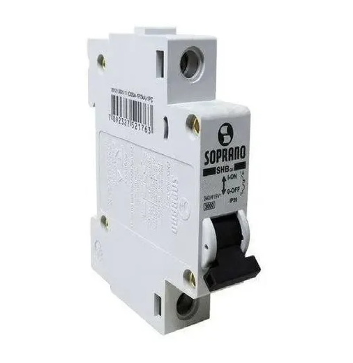 DISJUNTOR UNIPOLAR 63A DIN SOPRANO
