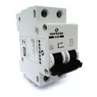 DISJUNTOR BIPOLAR 63A DIN SOPRANO