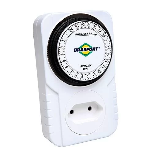 TIMER ANALOGICO BIVOLT TOMADA
