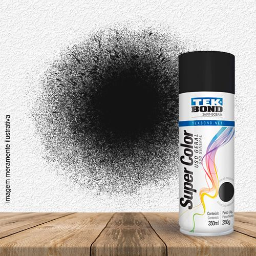 SPRAY GERAL PRETO FOSCO 350ML