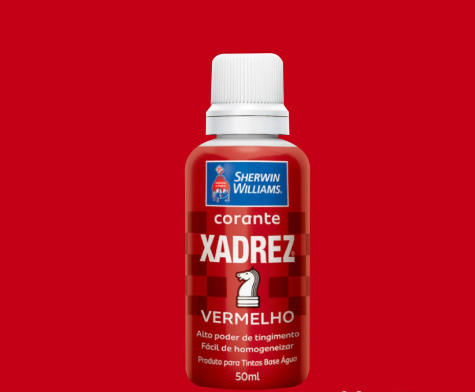 CORANTE XADREZ 50ML VERMELHO