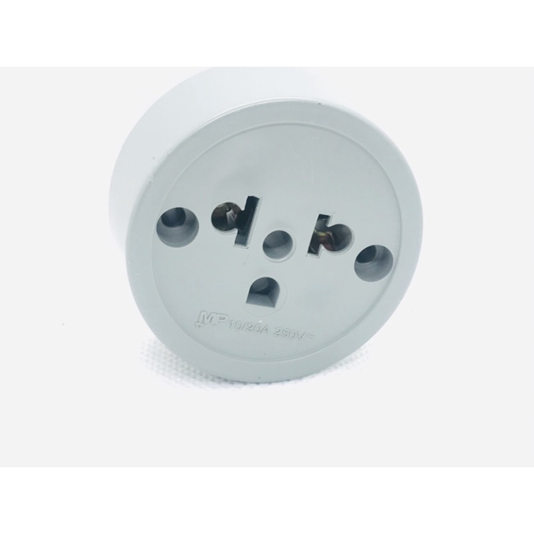 TOMADA EXTERNA REDONDA C/ ADAPTADOR 2P+T 10A
