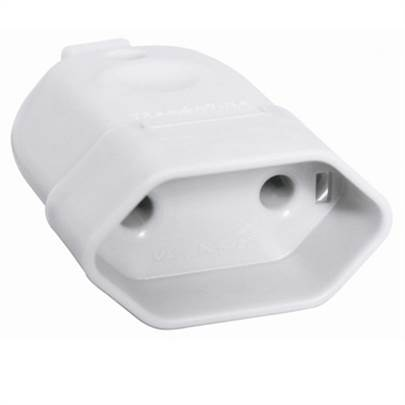 PINO FEMEA 2P 10A BCO
