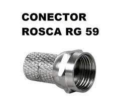 CONECTOR RG59 COM ROSCA