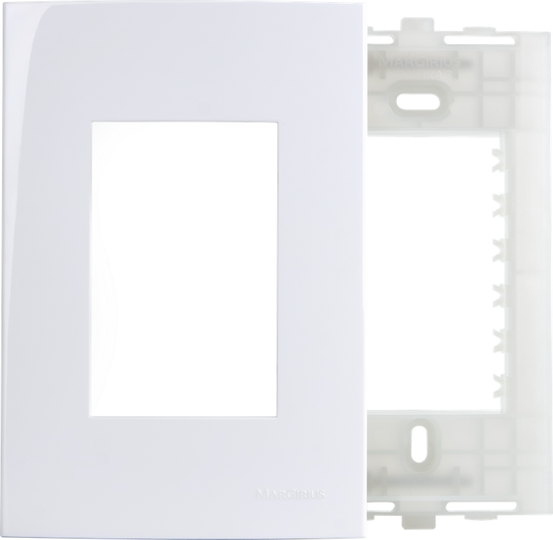 PLACA 4X2 3 POSTOS C/SUP - SLEEK