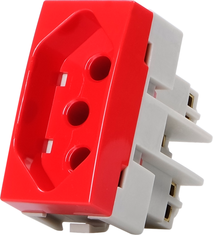 MODULO TOMADA 20A VERMELHO - SLEEK