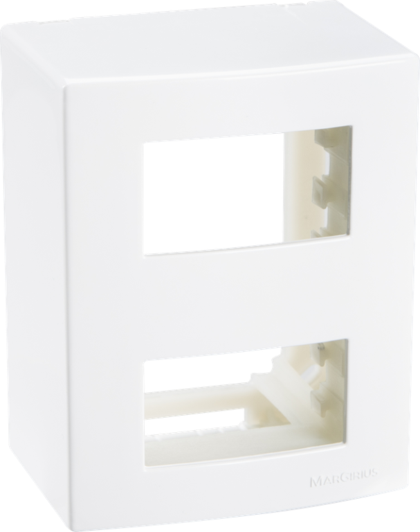 CAIXA SOBREPOR 95X75 2 POSTOS - SLEEK