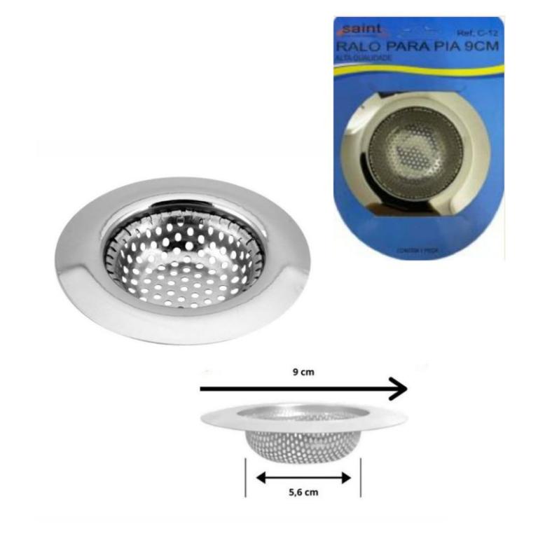 RALINHO INOX PARA LAVATORIO 9CM