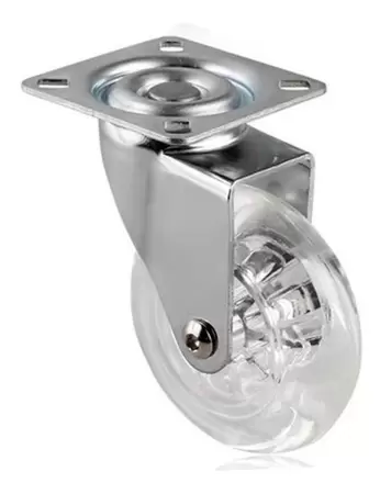 RODIZIO GIRATORIO BASE SILICONE S/FREIO 2POL 50MM 40KG