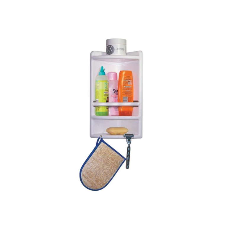 PORTA SHAMPOO PLASTICO CANTO BRANCO