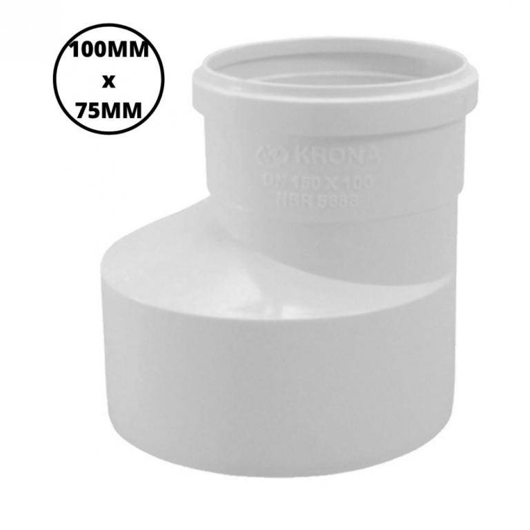REDUCAO EXCENTRICA 100X75MM ESGOTO