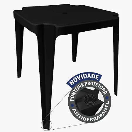 MESA PLASTICA PRETA