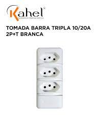TOMADA BARRA TRIPLA 10/20A 2P+T PTO KAHEL