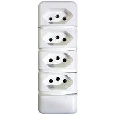 TOMADA BARRA QUADRUPLA 20A 2P+T BCO KAHEL