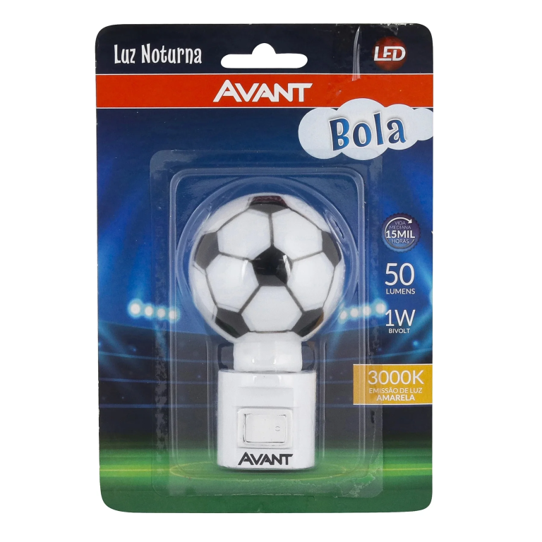 LUZ NOTURNA LED BOLA 1W BQ BIVOLT - AVANT