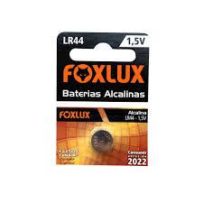 BATERIA ALCALINA 1,5V LR44 C/ 5 UNID. - FOXLUX