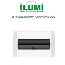 QUADRO DISTRIBUICAO EMBUTIR  8/12 FUME