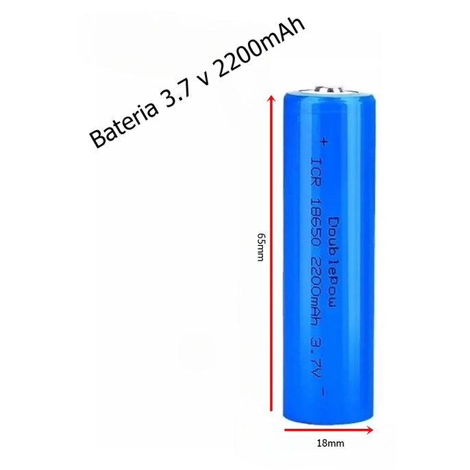 BATERIA RECARREGAVEL LANTERNA 3.7V
