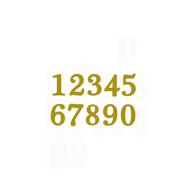 NUMERO RESIDENCIAL VALEPLAST DOURADO