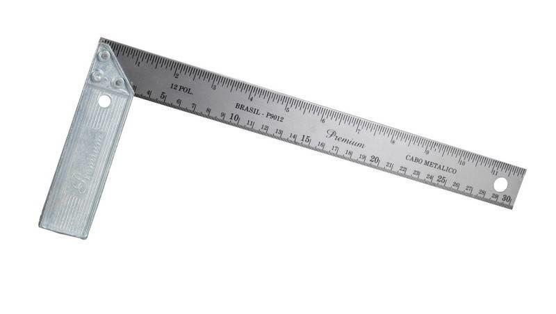 ESQUADRO ALUMINIO 12POL 30CM THOMPSON