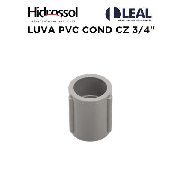 LUVA PVC COND CZ 3/4" HIDROSSOL