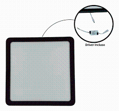 PLAFON LED 18W QUADRADO SOBREPOR 6500K PRETO BIV