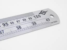 REGUA DE ACO INOX - 1000 MM