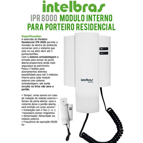 EXTENSAO PORTEIRO INTELBRAS 8000