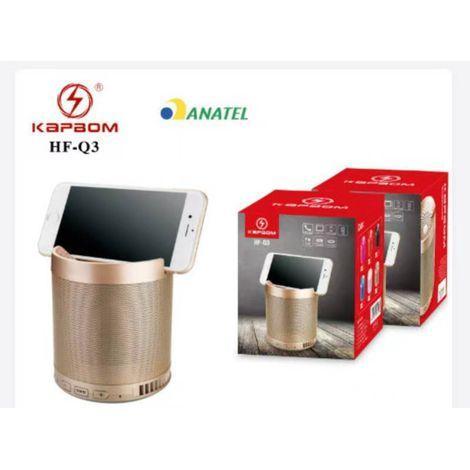 Caixa de Som Bluetooth com suporte para celular 5W - HF-Q3 Original ( Pesada )