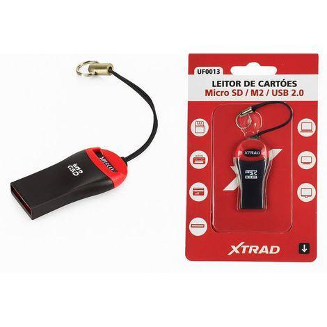 Adaptador de cartão memória universal microSd 2.0 adp XTRAD