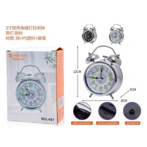Despertador Antigo Alarme Médio Clock Portatil NEW’ION