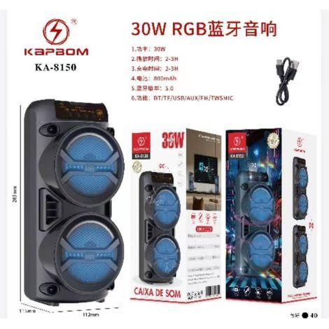 CAIXA DE SOM BLUETOOTH PORTÁTIL 30W KAPBOM