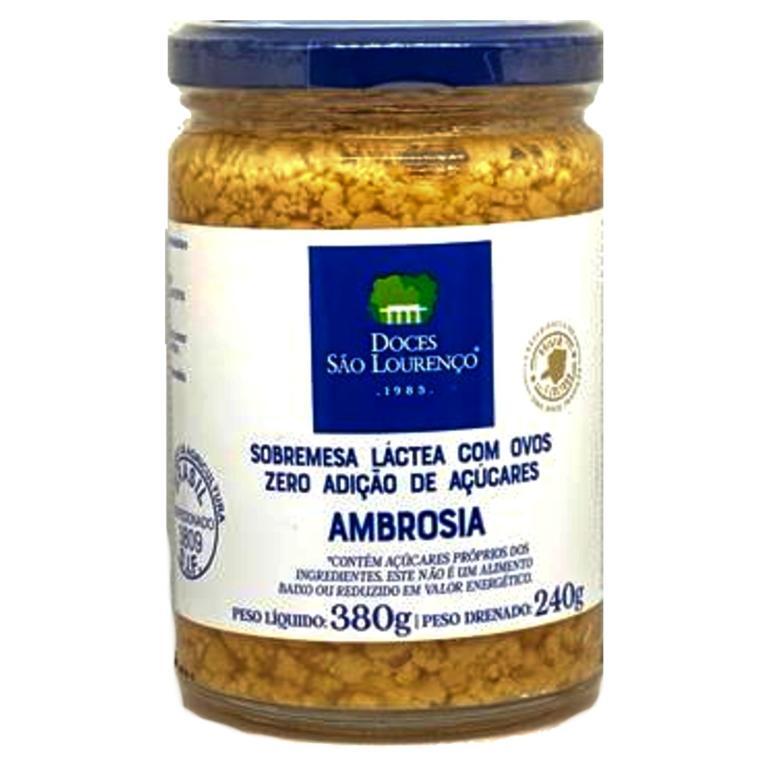 Ambrozia Zero Adição de Açúcares Pote 380g
