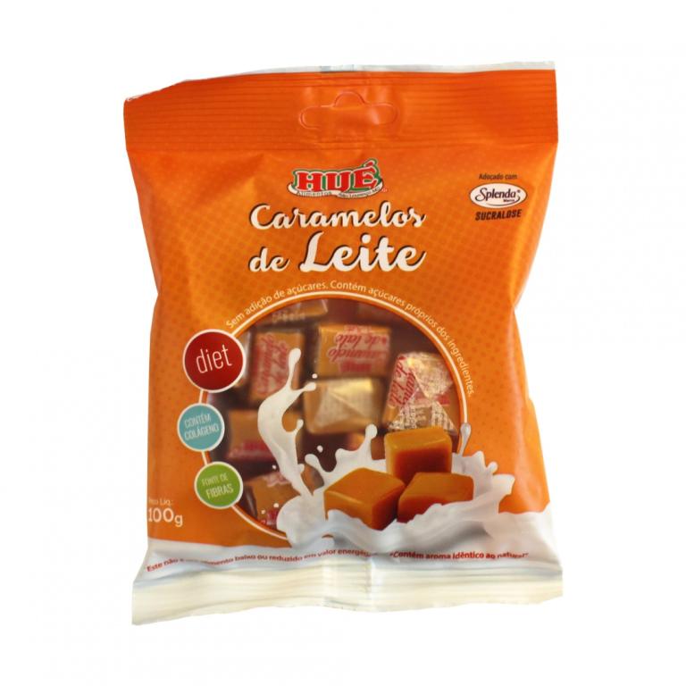 CARAMELO DE LEITE DIET PACOTE (MÉDIA DE 16UN /CX 18X100G)