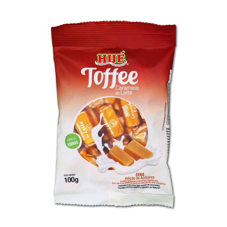 TOFFEE DE LEITE (CARAMELO) ZERO PACOTE (MÉDIA DE 20UN/CX 18X100G)