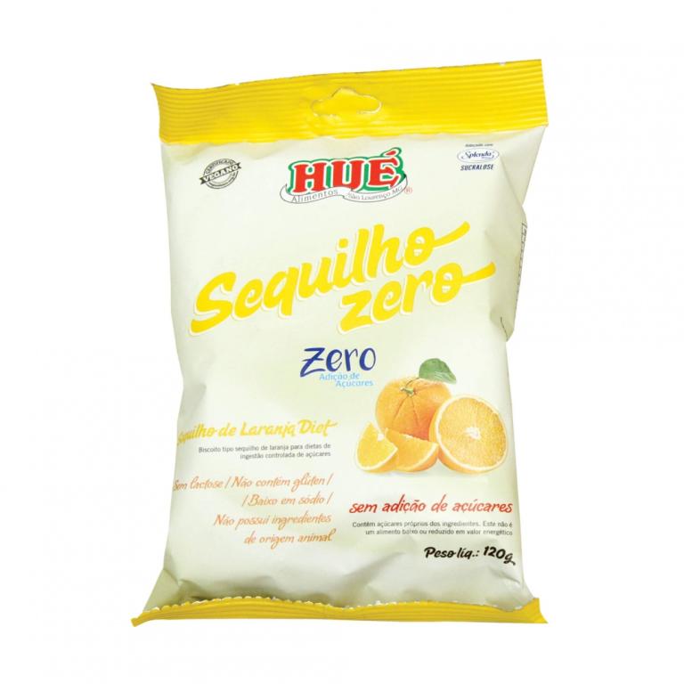 SEQUILHO SABOR LARANJA ZERO VEGANO (CX 12X120G)