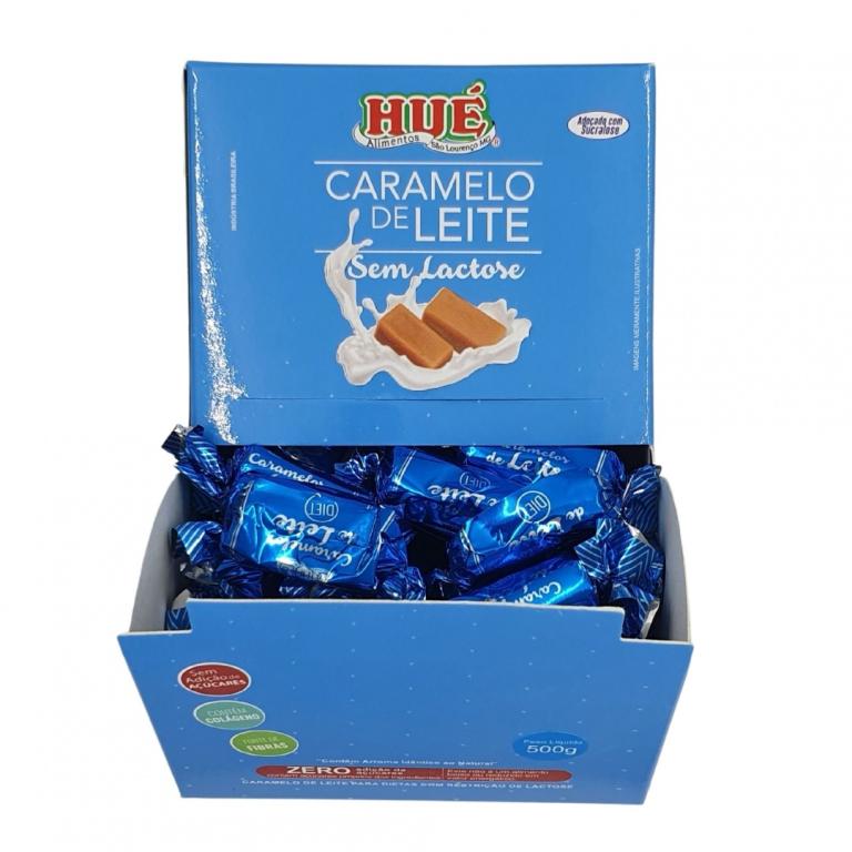 TOFFEE DE LEITE SEM LACTOSE SEM ADIÇÃO DE AÇÚCARES (MÉDIA DE 100UN/CX 08DPX500G)