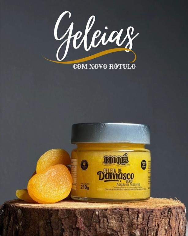 GELEIA DAMASCO ZERO VEGANO (CX 12X210G) HUÉ ALIMENTOS