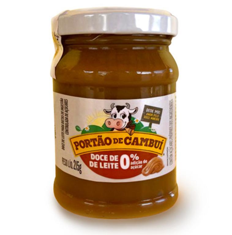 Doce de leite pastoso 0% açucar 215g