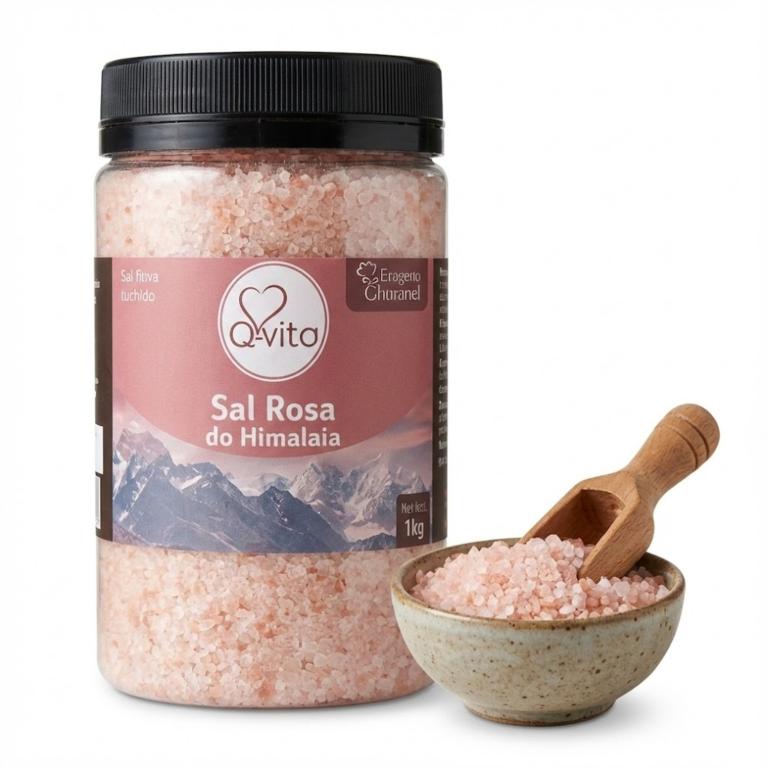 Sal Marinho Grosso Q-VITA pote 1kg (Cx 08X1kg)